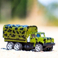 2pcsset miniatures model diecast pull back racing car alloy military transporter hot educational toy for boy gifts
