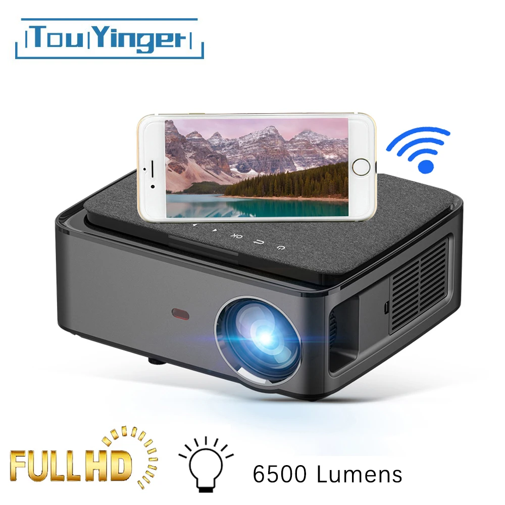 

Touyinger RD828 Projector 6500 Lumens WIFI Multiscreen 1920*1080P Full HD Projector for Home Theater Beamer