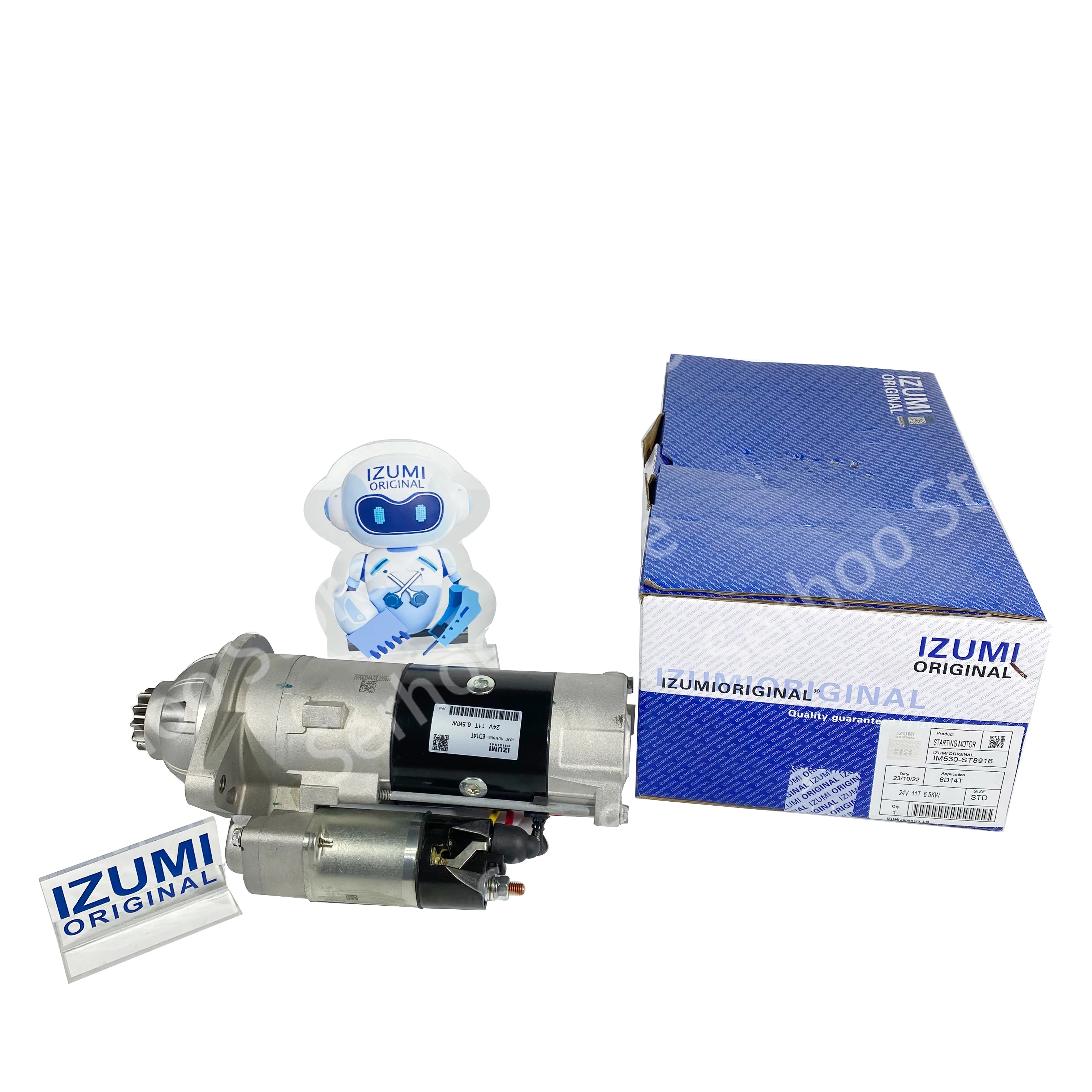 Izumi оригинальный 6B31T 6D24T 24v 11T 5.5KW аксессуары для двигателя стартер 6B14T 24V 6.5KW