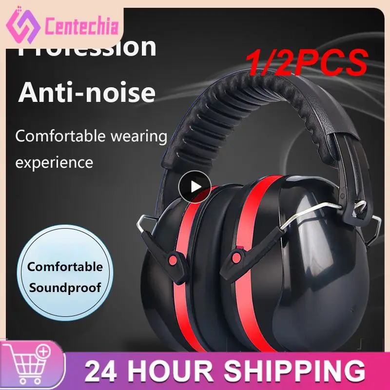

1/2PCS Adjustable Ear Defenders 26-35db Earmuffs Hearing Protection Ear Defenders Noise Reduction For Sport Shooting For Adults