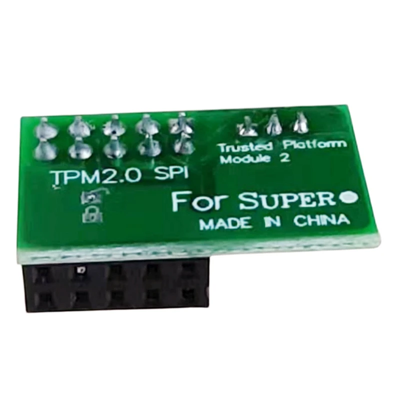 Для Supermicro-AOM-TPM-9670V-S Вертикальный TPM 2.0 9-контактный Прочный Простая установка