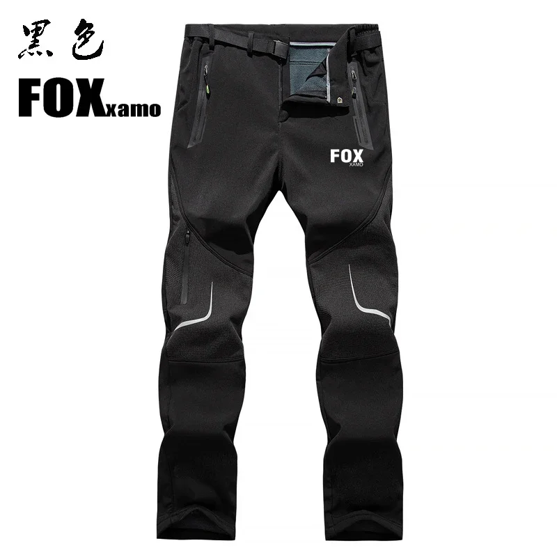 

Новые зимние мужские брюки для велоспорта Foxxamo, высококачественные ветрозащитные теплые мягкие спортивные брюки для активного отдыха, штаны для альпинизма
