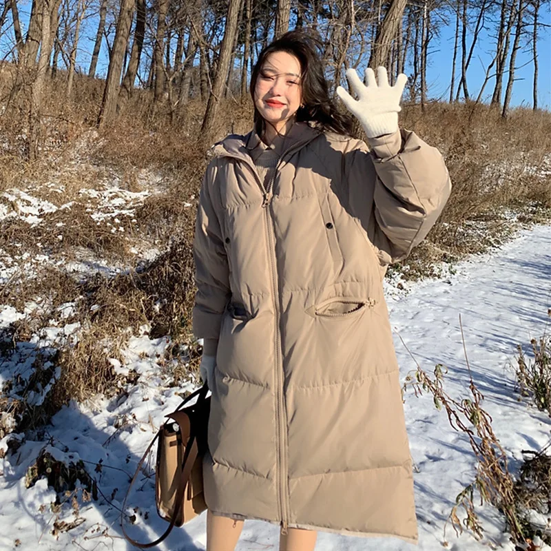 Cotton Coat Womens 2022 Winter New Thick Cotton Jacket Mid-length Korean Loose Cotton Jacket Bread Jacket Women