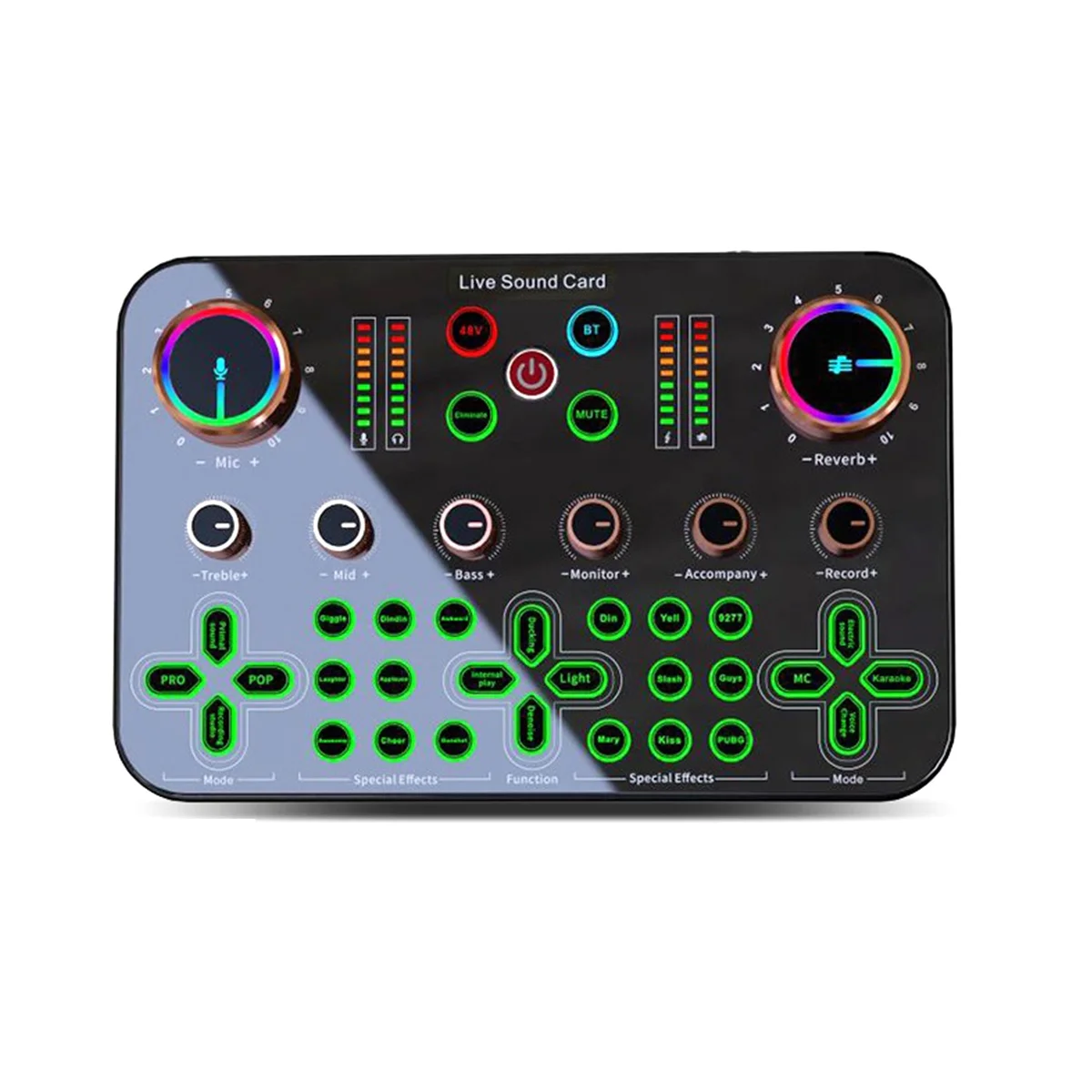 

K600 Sound Card Professional Live Broadcast Equipment Audio Sound Card Mixer Mobile Phone Computer Universal