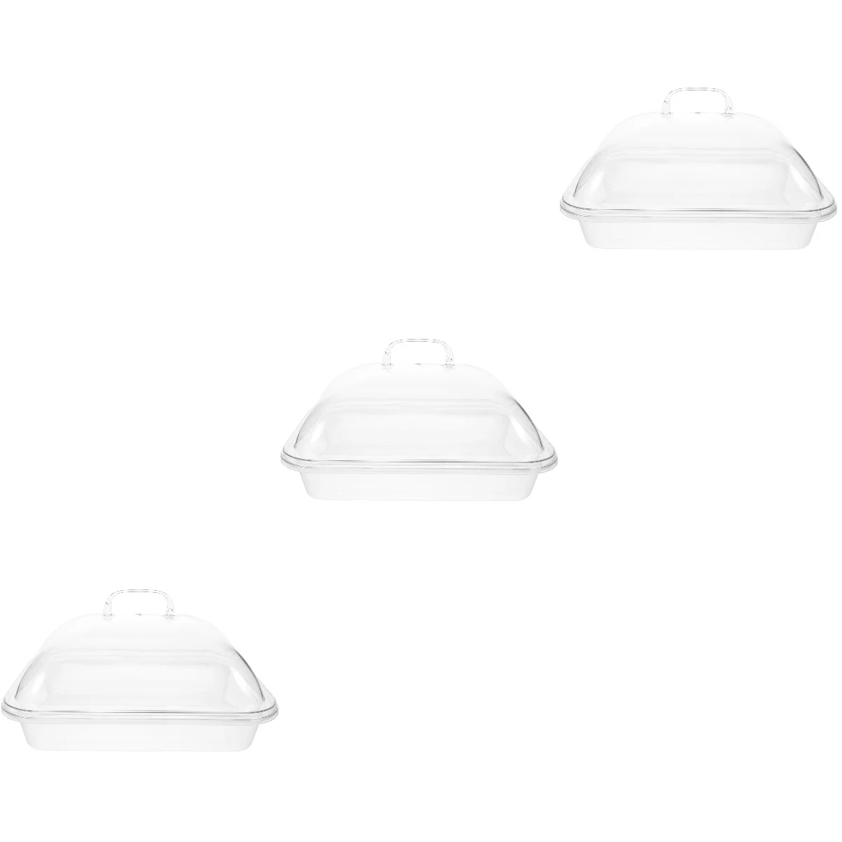 

Tray Serving Fruit Buffetcover Dessert Dishplate Cheese Butter Keeper Appetizer Household Platter Cake Snack Restaurant Display