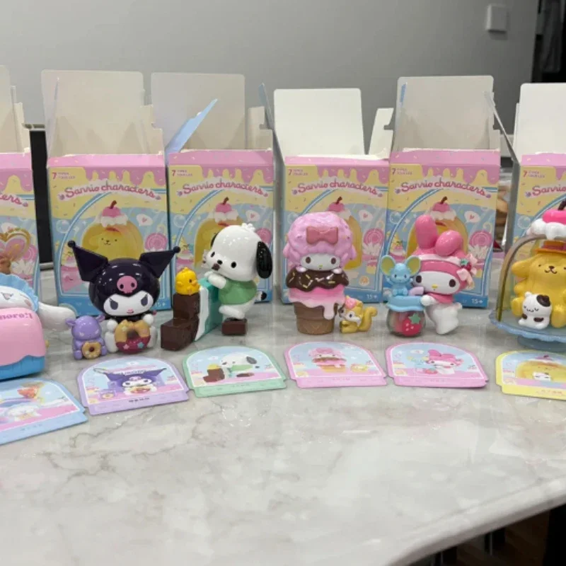 Miniso Sanrio красочная еда Веселая серия фотокартинка Kuromi pacha собака Jade милая кукла