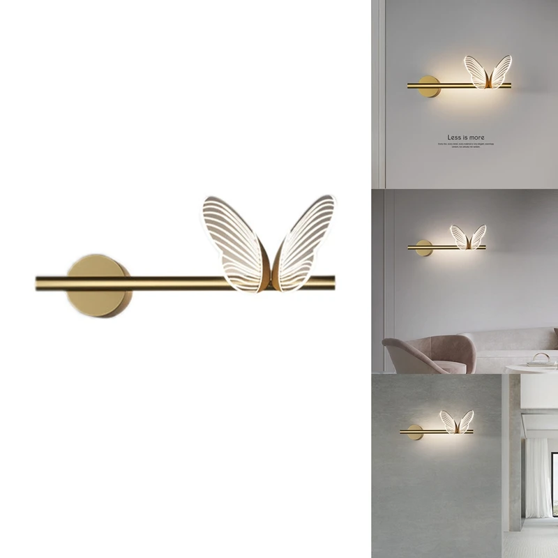 

Modern LED Wall Lamp Bedroom Living Room Wall Sconces Cute Butterfly Acrylic Loft Decoration Luminaire