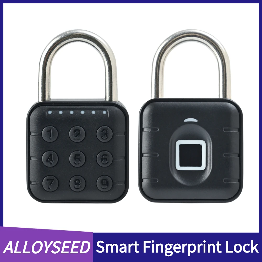 

Anti Theft Padlock Keyless Fingerprint Padlock IP67 Waterproof Battery-powered Accessories for Cabinet Backpack Offices Bicycles