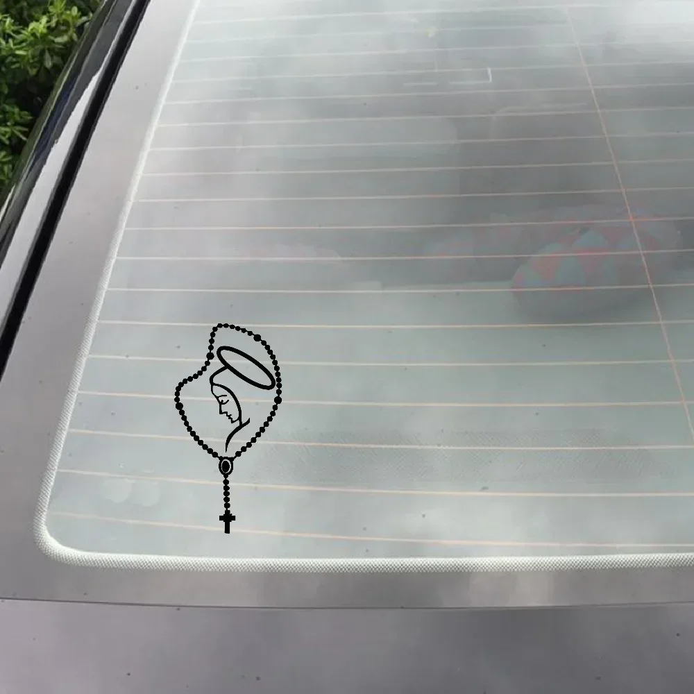 Автомобильная наклейка Дева Мария Фатима католическая Латинский Бог виниловая