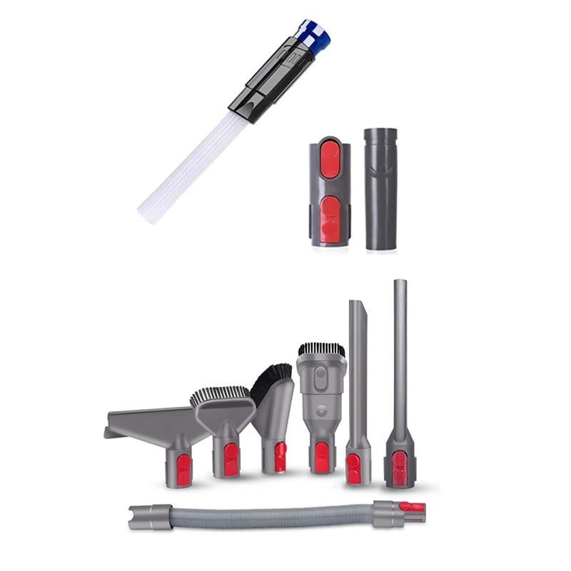 

Vacuum Dust Brush With Vacuum Attachment With Replacement Attachments Tools Kit For Dyson V11 V10 V8 V7 V6 House