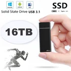 Внешний жесткий диск USB3.1, 16 ТБ SSD, Портативный высокоскоростной жесткий диск для настольного ПК, мобильного ноутбука, компьютера, карта памяти
