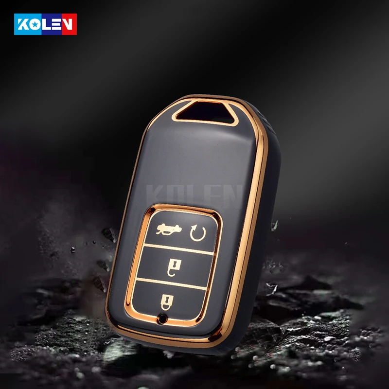 Мягкий ТПУ чехол для автомобильного ключа с дистанционным управлением Honda Civic HR-V