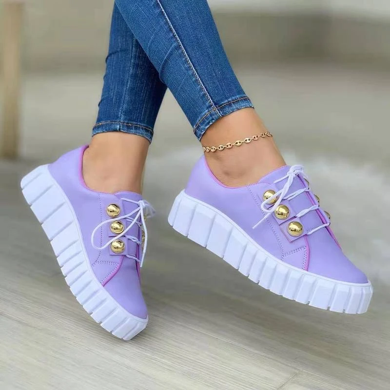 

Женские кроссовки со шнуровкой, на плоской подошве, дышащие цветные туфли с принтом, женская повседневная обувь на шнуровке, Новинка лета 2022