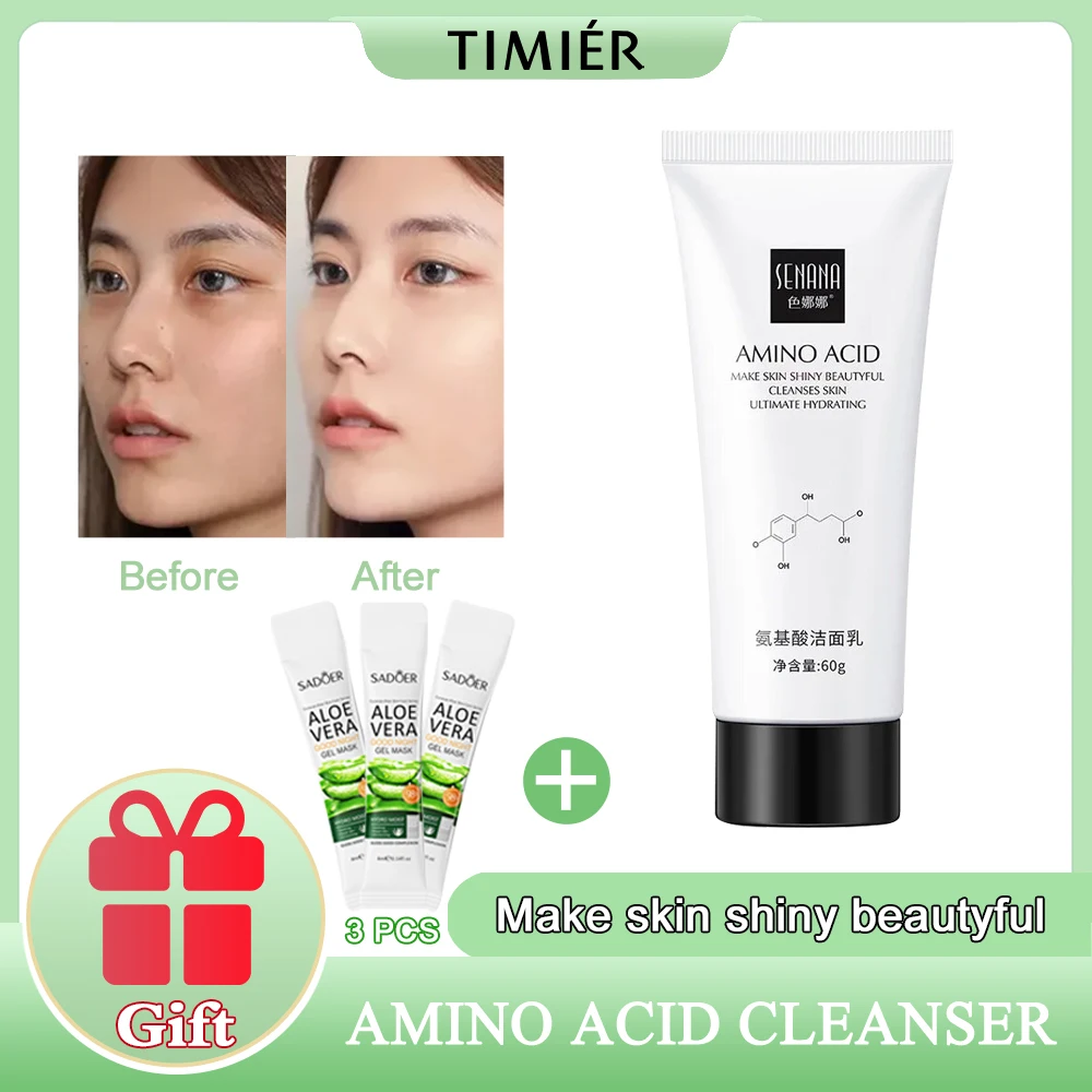 

Nicotinamide Amino Acid Face Cleanser Gentle Cleansing Acne Oil Control Blackhead Remover Shrink Pores Korean Skin Care Products