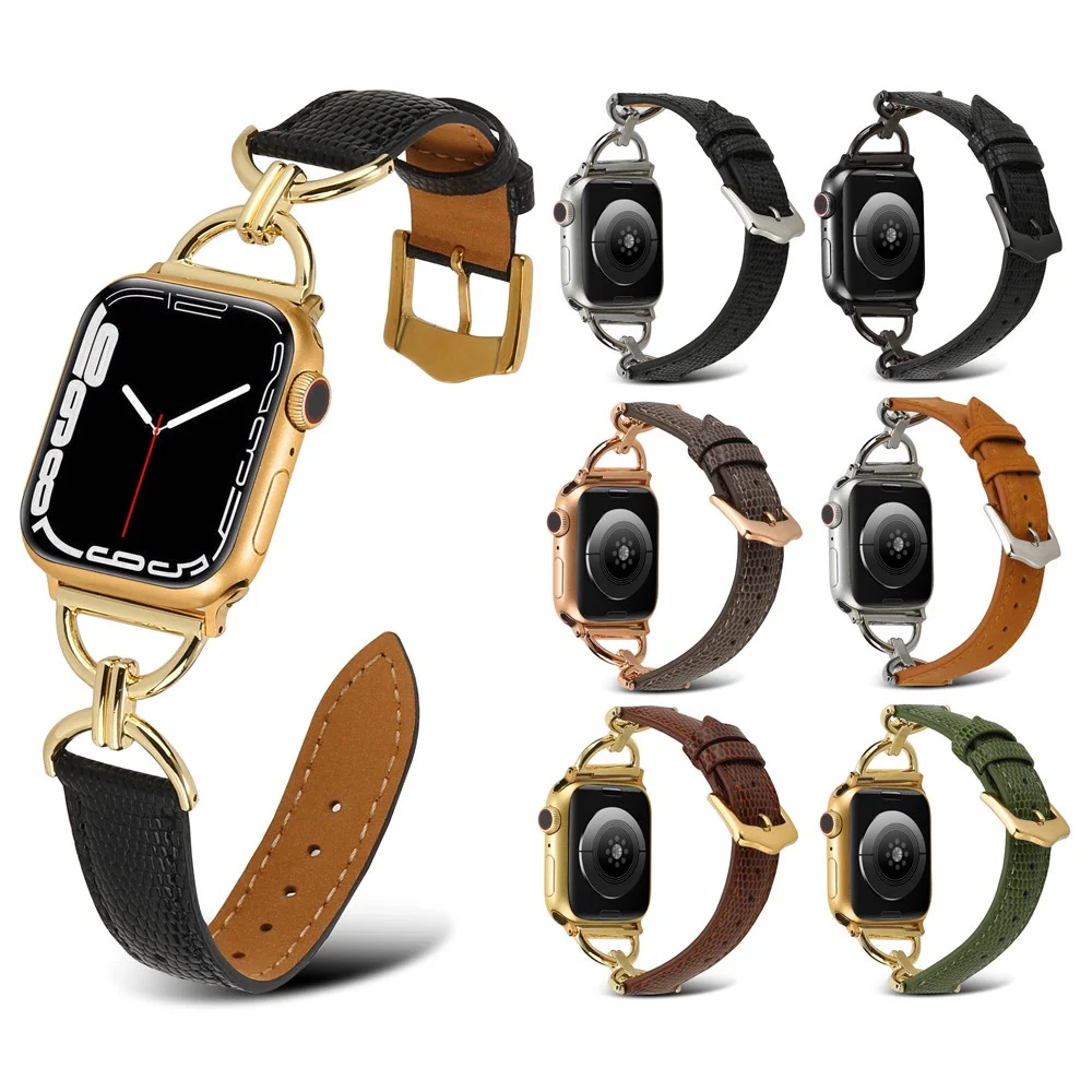 

Ремешок «D» для часов Iwatch Series Ultra 8 7 49 мм 45 мм, браслет из воловьей кожи с сотовым узором и из нержавеющей стали для Apple Watch 40 мм 41 мм