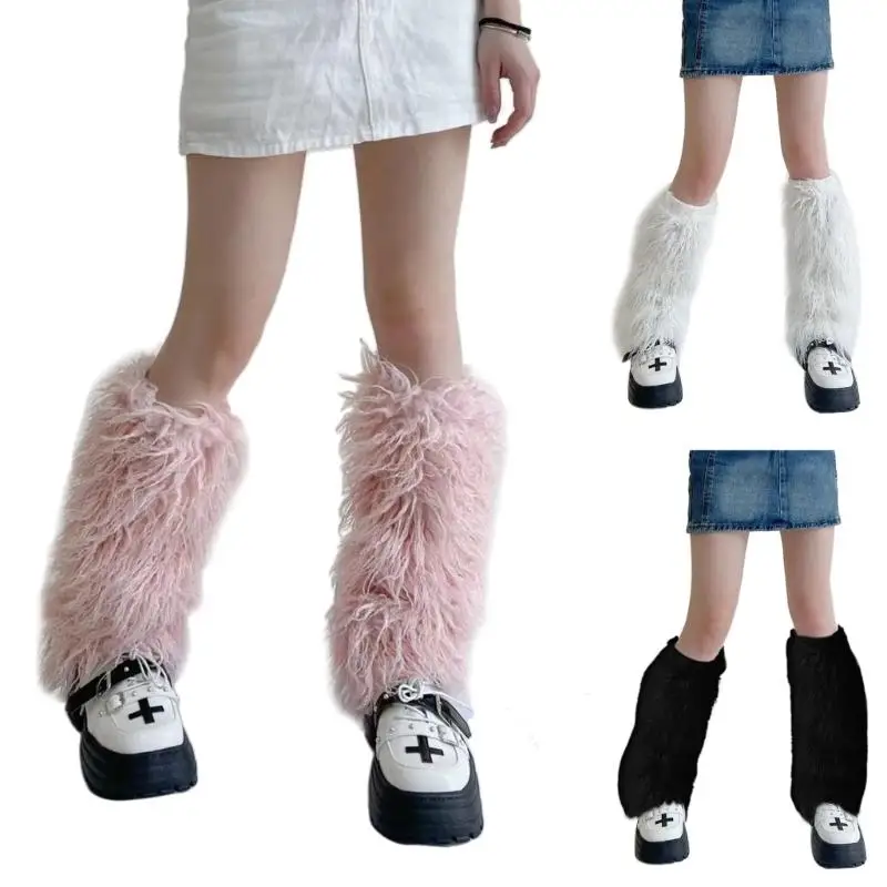 

Women's Leg Warmers Warm Long Boot Socks Autumn Winter Long Boot Cuff Cover Stylish-80s Party Dance Legwarmers for Party X4YC