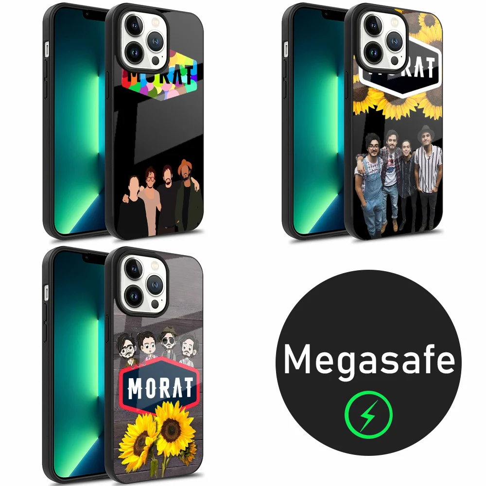 Чехол для телефона M-Morat Band iPhone 15 14 13 12 11 Plus Pro Max Mini Magsafe с магнитной беспроводной