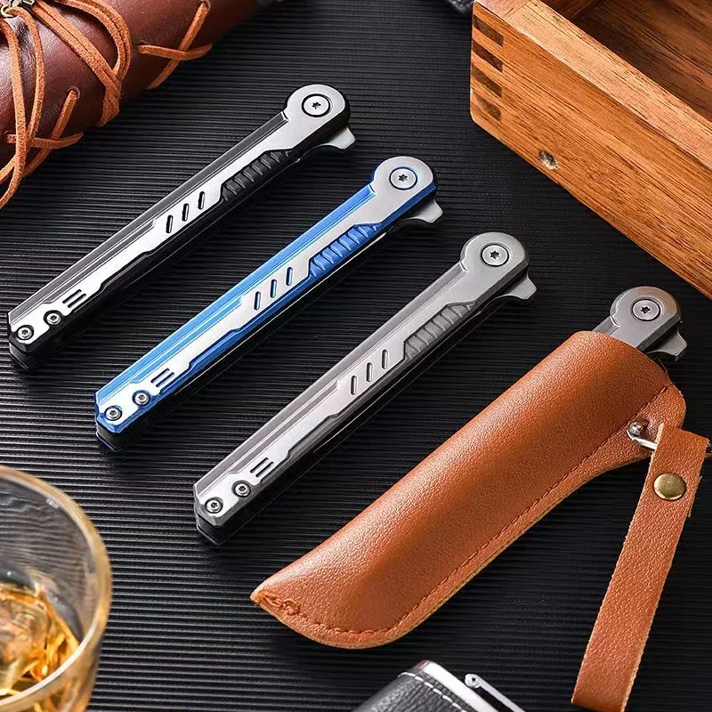 

Small Magic Pen All Steel Folding Knife Fishing Hunting Knife Outdoor Knife Survival Knife Emergency Rescue Tool Sharp Fruit Kni