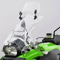 windshield adjustable height block wind dust transparent motorcycle extension spoiler clamp on windscreen for motorbike