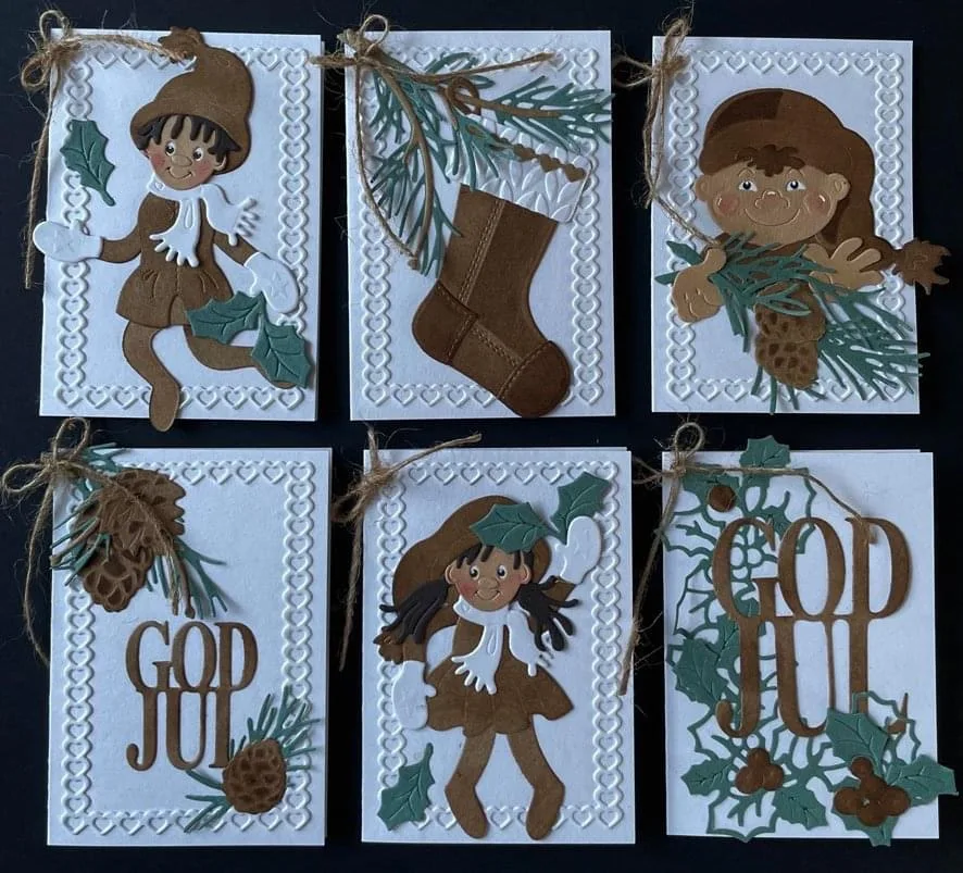 Металлические пресс-формы Рождественский Эльф форма для вырезания карточек