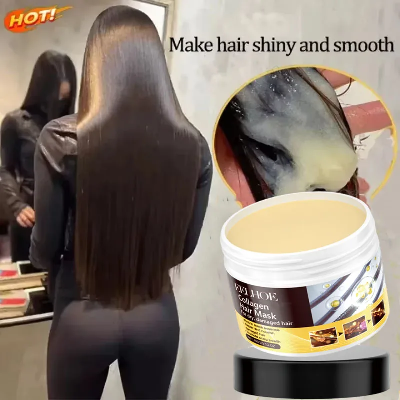 Коллагеновая кератиновая маска для волос с двойным контролем жирности