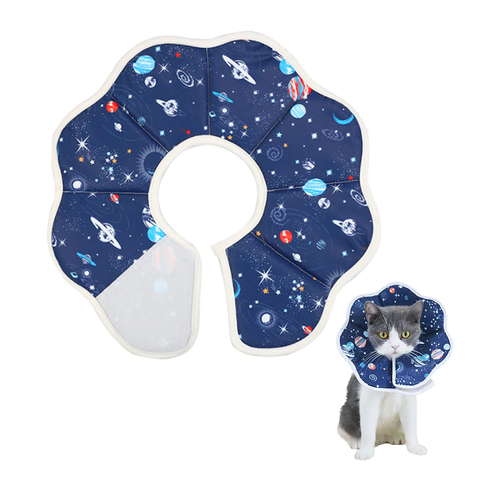 

Dog Cone Dog Recovery Collar Cone For Dogs After Surgery Water-Resistant Soft Adjustable Pet Recovery Collar Protective Neck Co