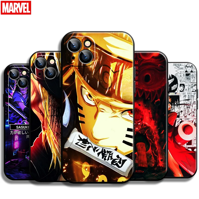 

Naruto Uchiha Sasuke Anime For Apple iPhone 13 12 11 Pro Mini X XR XS Max SE 5 6 6S 7 8 Plus Phone Case Carcasa Silicone Cover