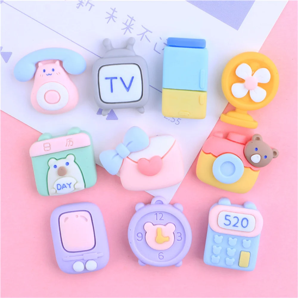 

20 шт., мультипликационные полимерные аксессуары для домашнего оборудования