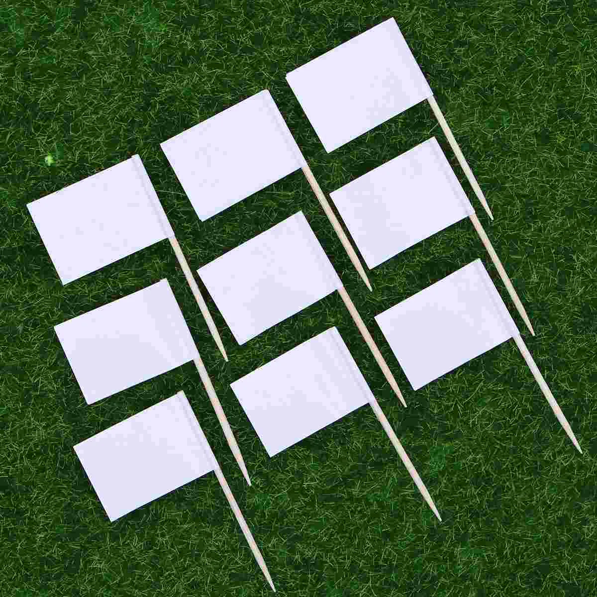 

Flag Picks Flags Blank Cupcake Toothpicks White Sticktoothpick Topper Pick Country Smalltoppers Appetizer Wood Sticks Dessert