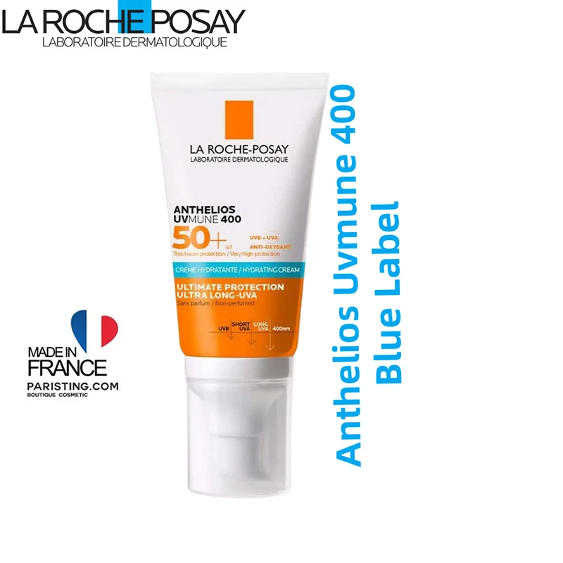 

La Roche Posay ANTHELIOS Uvmune, 400 SPF 50 +, крем от солнца для лица и тела, синяя этикетка против блеска, против блеска, для чувствительной сухой кожи