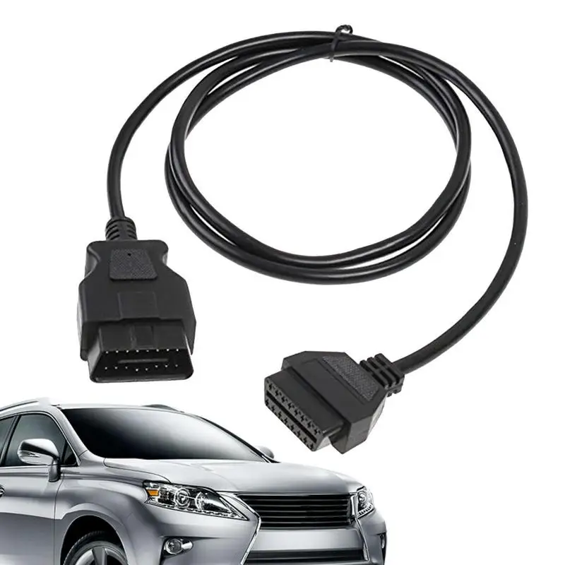 

Car Extension Cable 1.5 Meters Car Male To Female Extension Cable Flexible And Durable 6Pin Diagnostic Extender Connector Fully