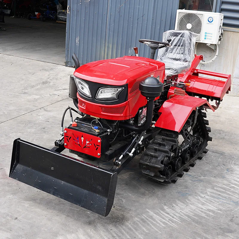 Фото Китайский культиватор-культиватор 25HP 35HP 40HP Культиваторы Мини-культиватор Роторный гусеничный трактор для продажи №3