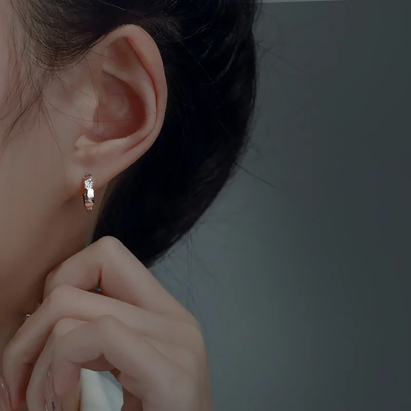 Женские серьги в виде сердца PANJBJ, серебристые и золотистые серьги с цирконами в стиле ретро, милый подарок на день рождения, Прямая поставка