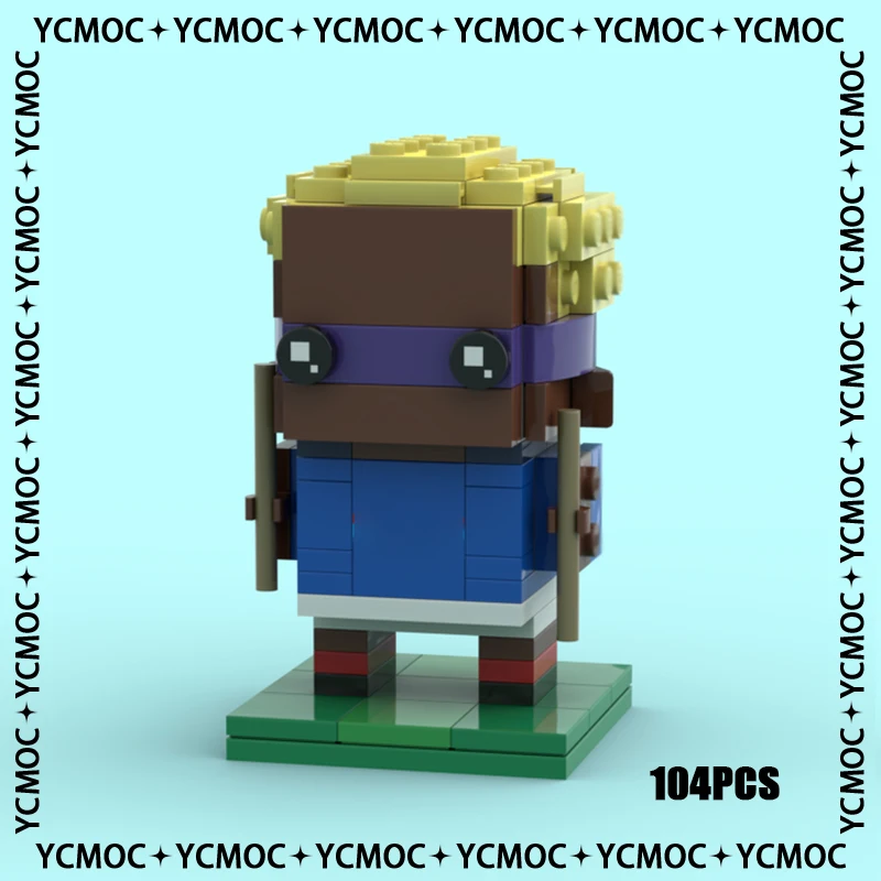 

Gallic Cock Sport Fan YcMoc Building Blocks Football Soccer Team France Player Brickheadz Model Technology Bricks DIY Toy