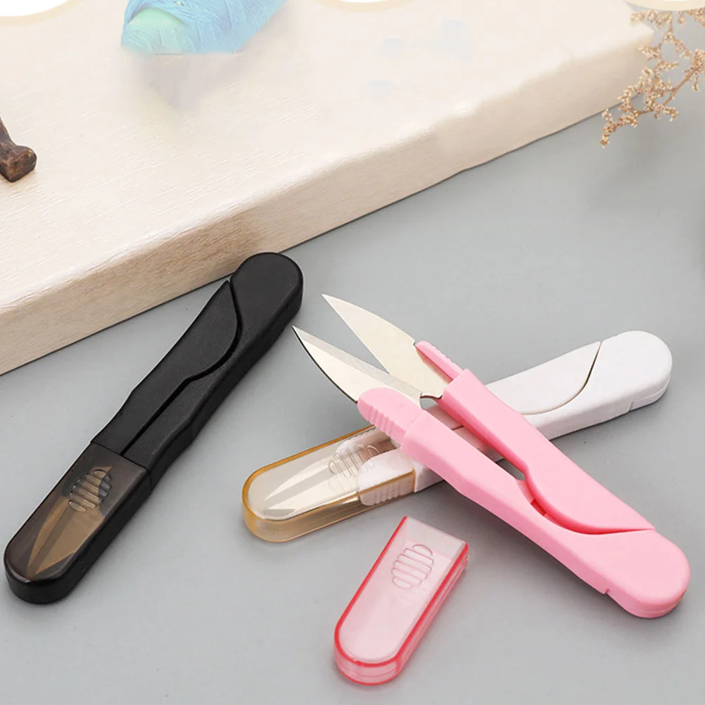 

Scissors Yarn Thread Steel Stainless Sewing Cloth Shape U Tool Householdcross Premium Cover Clipperssmall Fabric Cutting