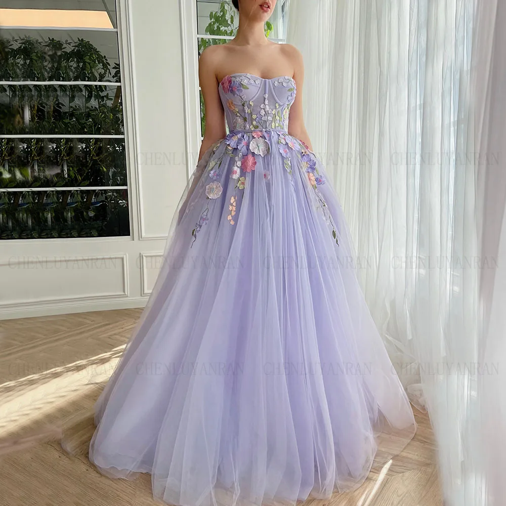 

Gorgeous Purple Formal Occasion Dresses Lace Applique A-Line Long Party Dress Sweetheart Sexy Evening Gowns فساتين مناسبة رسمية