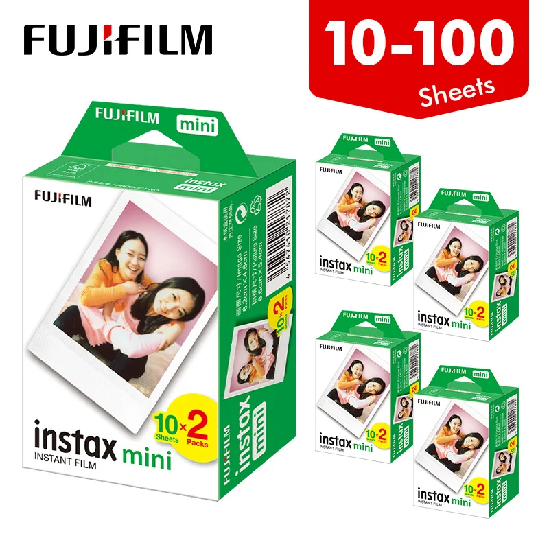 Fujifilm Instax Mini 11 Film White Edge 20 40 60 80 100 Sheets Photo Paper for Fuji instant camera 8/9/11/25/70/90/liplay/link