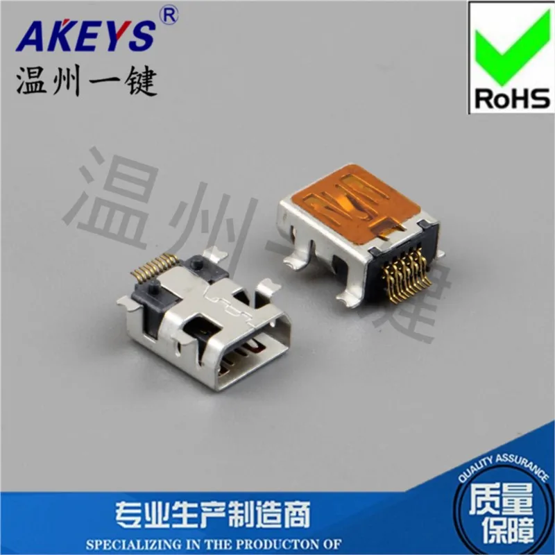 10 шт. USB-MU-010-F03 MINI10P не имеет постоянного средства ухода за кожей стоп Водонепроницаемый мембрана полное патч муфтовый стыковочный переводник 10-контактный мини 5P