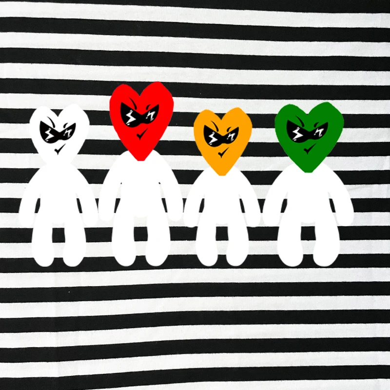 Женская полосатая футболка Break Egg хлопковая летняя с короткими рукавами и круглым