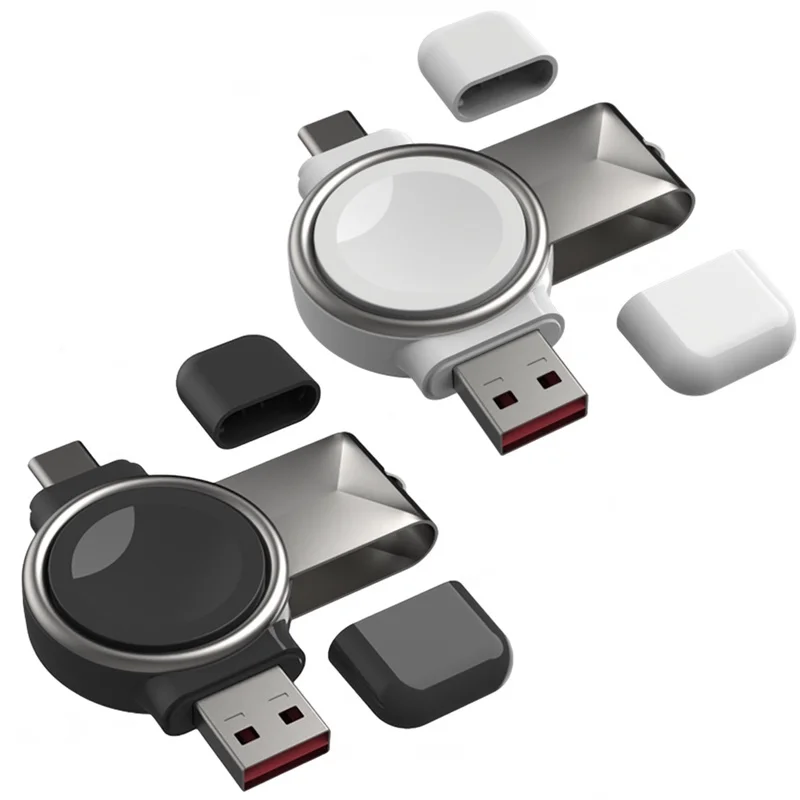 

Portable Wireless Charger Pad for Samsung Galaxy Watch 4 3 Classic Active 2 Fast Charging Dock for Apple Watch 7 6 5 4 3 2 1