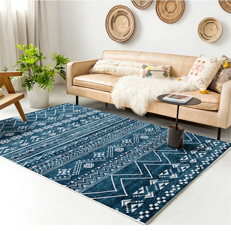 

Bohemian Carpet Modern Home Decor Sofa Living Room Rugs Thickened Imitation Cashmere Bedroom Bedside Floor Mat Quality Cushions