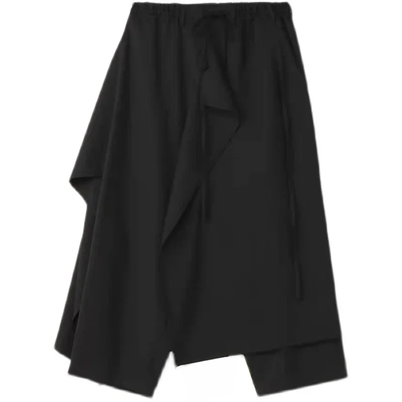 

Japan 23SS Yohji Yamamoto Retro Fashion Loose Drawstring Casual Men's Fashionable Trouser Skirt