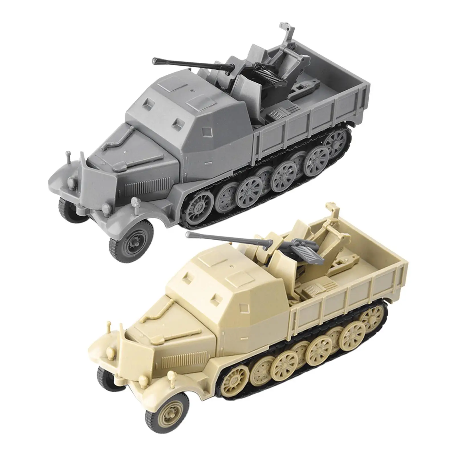 1:72 Полугусеничная модель бронеавтомобиля игрушки 4D собранная автомобиля сделай