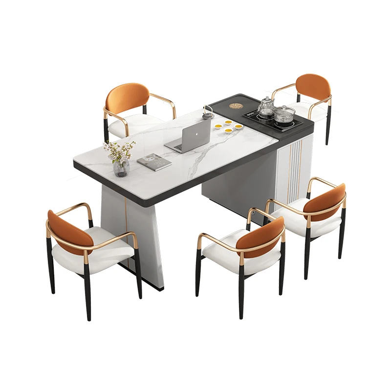 Кофейный обеденный столик современный роскошный мобильный стол консоль для