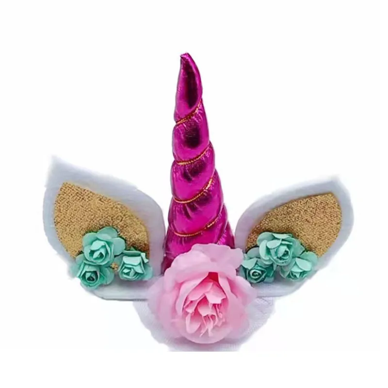 Рог единорога топпер для торта единорог украшение дня рождения детский Единорог