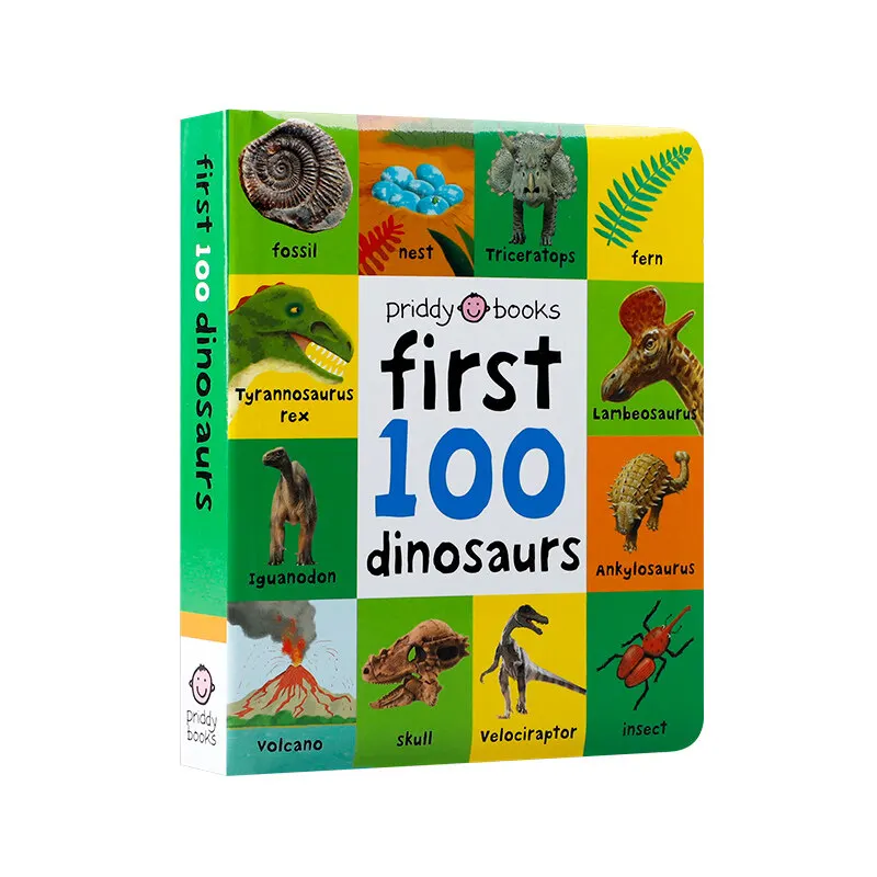 

MiluMilu Английский Оригинальный импортный первый 100: 100 динозавры передний динозавр слова 3-5 подростков возраст просвещение графика