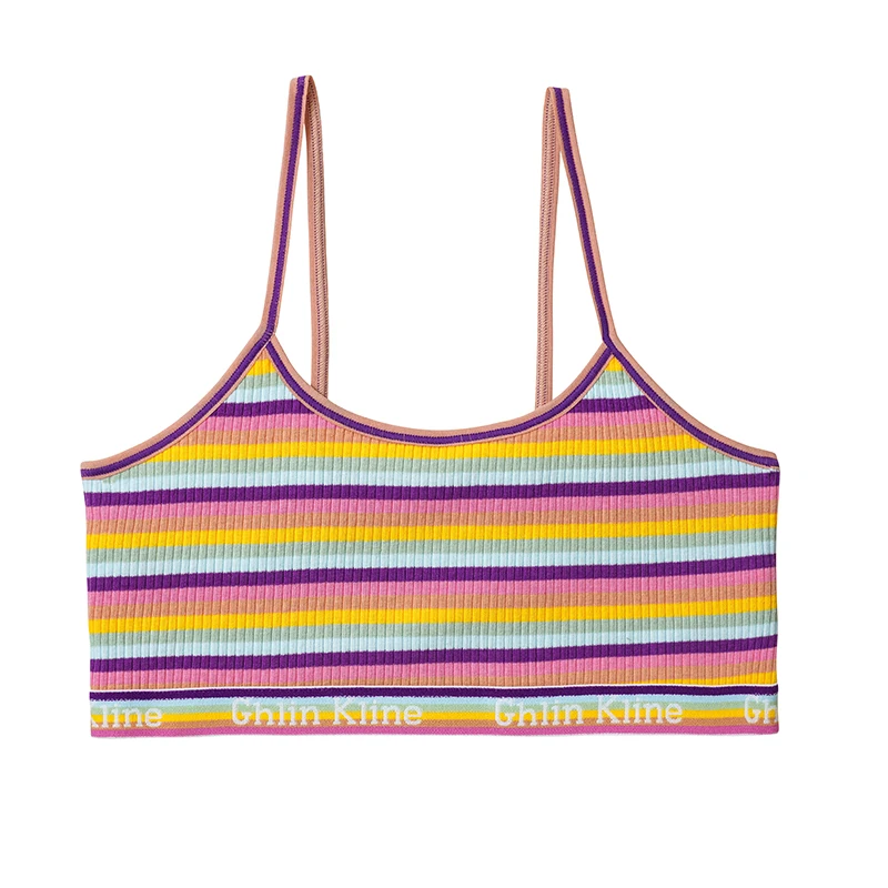 Girls Bra Cotton Comfort Seamless Sports Teenager's Bras Top Comfortable No Steel Ring Underwear Sleep Vest