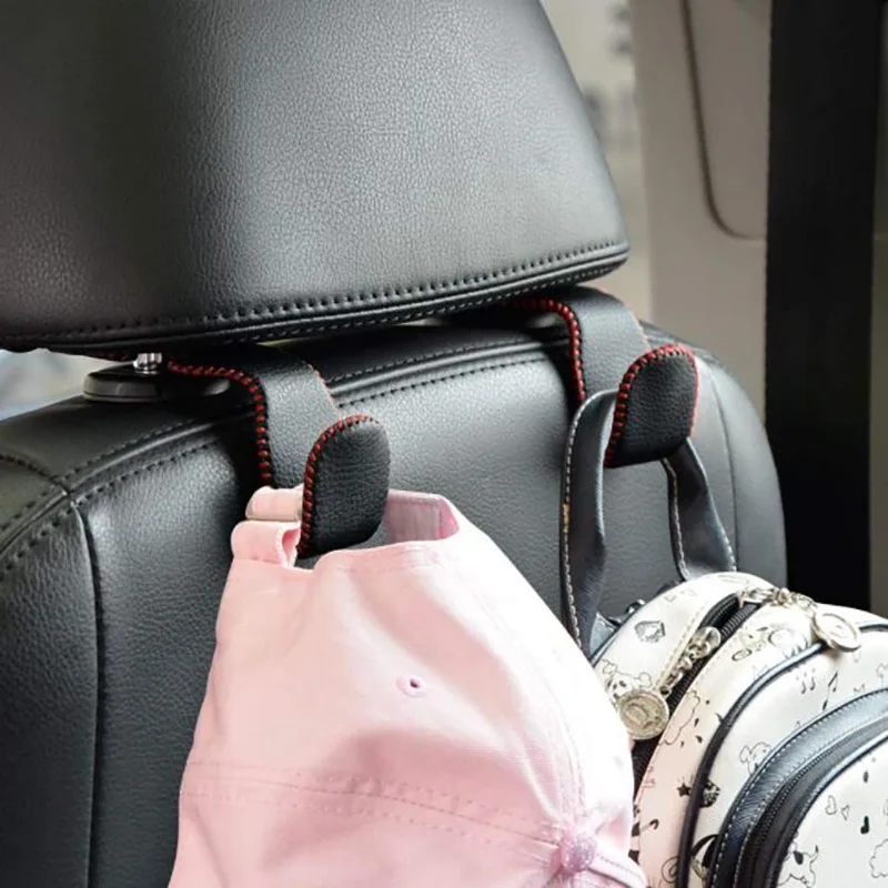 

Car accessories leather headrest hook Hidden car seat back Creative car seat hook in the car Essential car hook