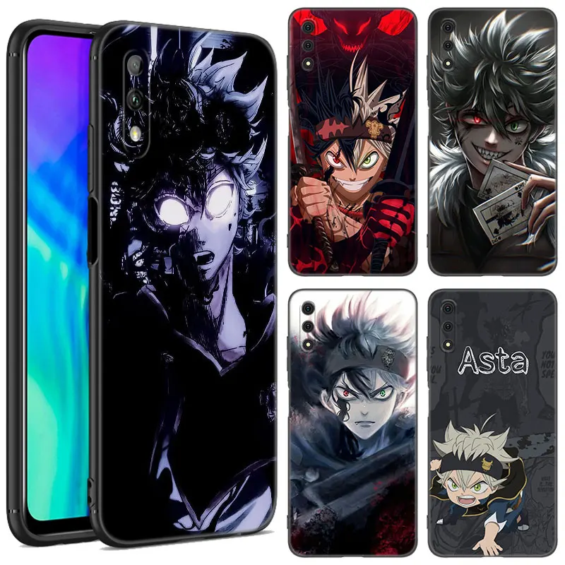 

Anime Asta Phone Case For Honor 8A 9X Pro 10X Lite 8C 8S 8X 9A 9C X6 X7 X8 X9 A X30 X40 X50 i Black Silicone Cover