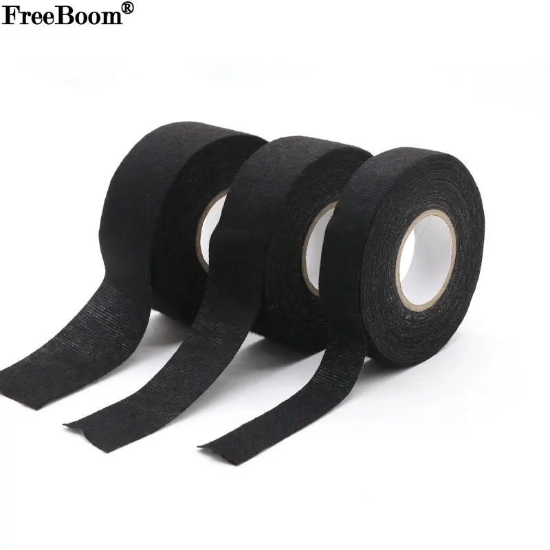 

15 meters Heat resistant Retardant Tape Coroplast Adhesive Cloth Tape Car Cable Harness Wiring Loom Protection 9/15/25/40/50mm